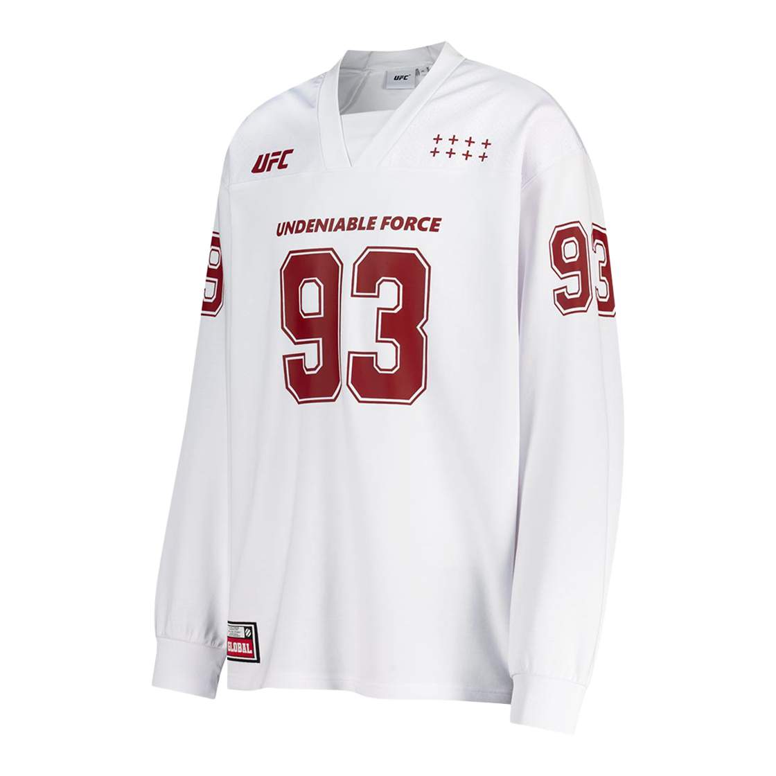 유에프씨 스포츠 풋볼저지 오버핏 긴팔 티셔츠 화이트 U2LSX1302WH(UFC SPORT Football Jersey Oversized Fit Long Sleeve White) - 2