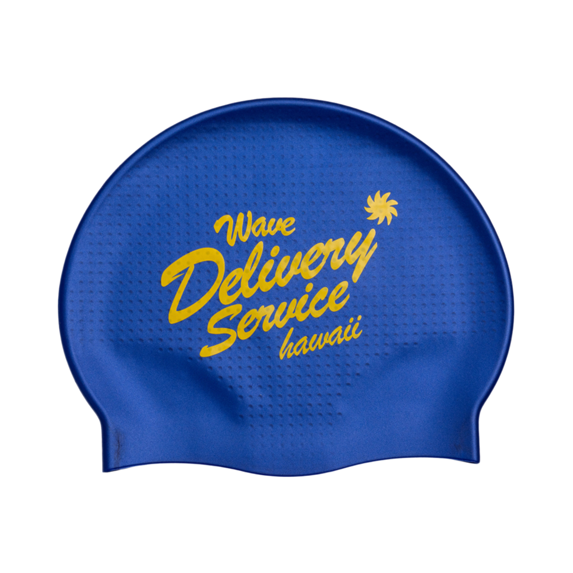 빅웨이브 컬렉티브 웨이브 딜리버리 서비스 미끄럼 방지 수영모자 블루(BIGWAVE COLLECTIVE Wave Delivery Service Swim Cap Blue)