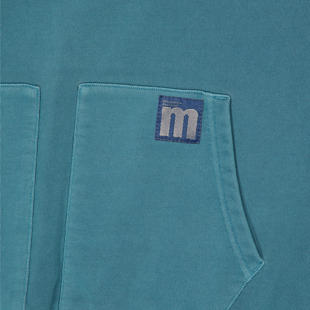 맨하탄 레코즈 피그먼트 스플릿 포켓 후디 - 블루(Manhattan Records PM Split Pocket Hoodie - Blue) - 5