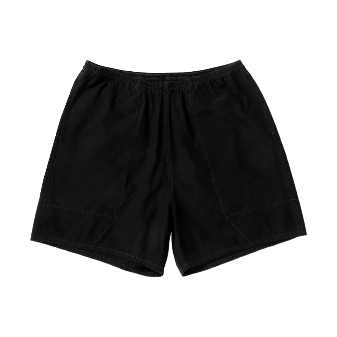 아프레쎄 코튼 실크 백 개버딘 보드 쇼츠 블랙 - 26SS(A.Presse Cotton Silk Back Gabardine Board Shorts Black - 26SS) - 1