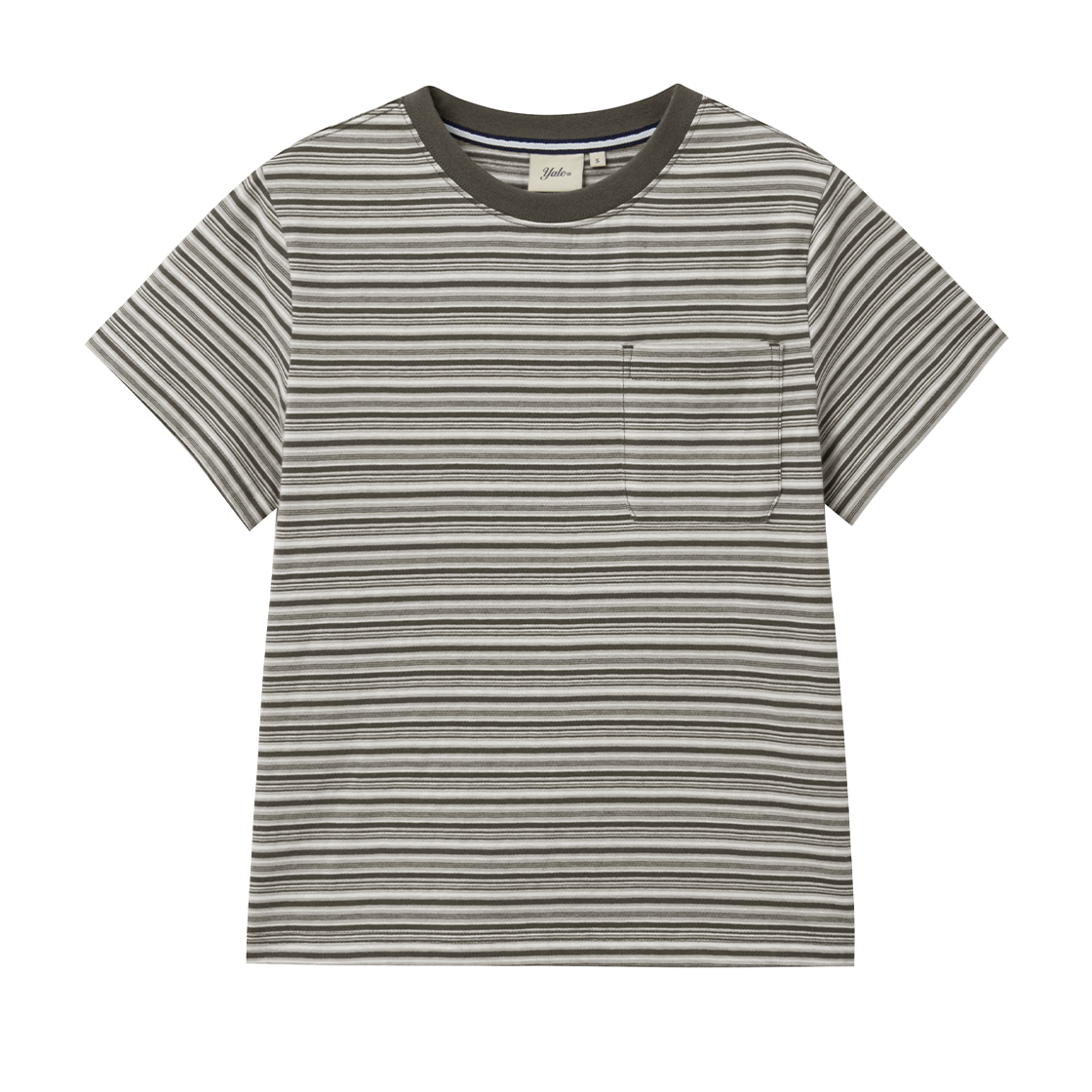 예일 우먼즈 멀티 스트라이프 티셔츠_라이트 그레이(Yale Women’s Multi Stripe T-Shirt_Light Gray)