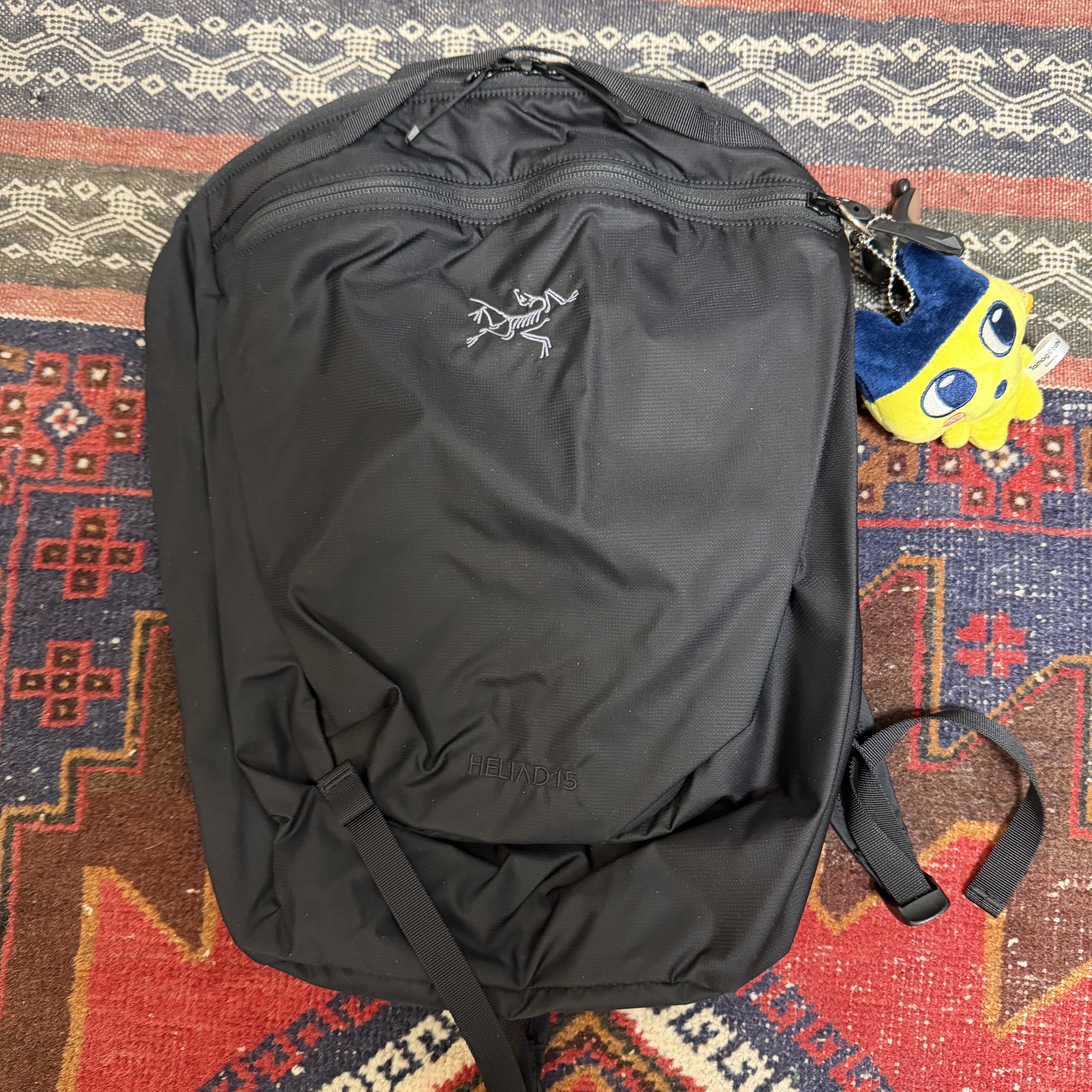 Arc'teryx Heliad 15 Backpack Black 착용 스타일