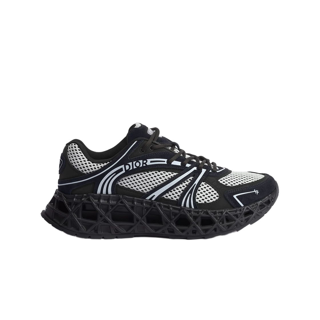 3SN323AAY-H969 Dior B35 NXXT Sneaker Suede Calfskin Technical Fabric & Technical Mesh Black