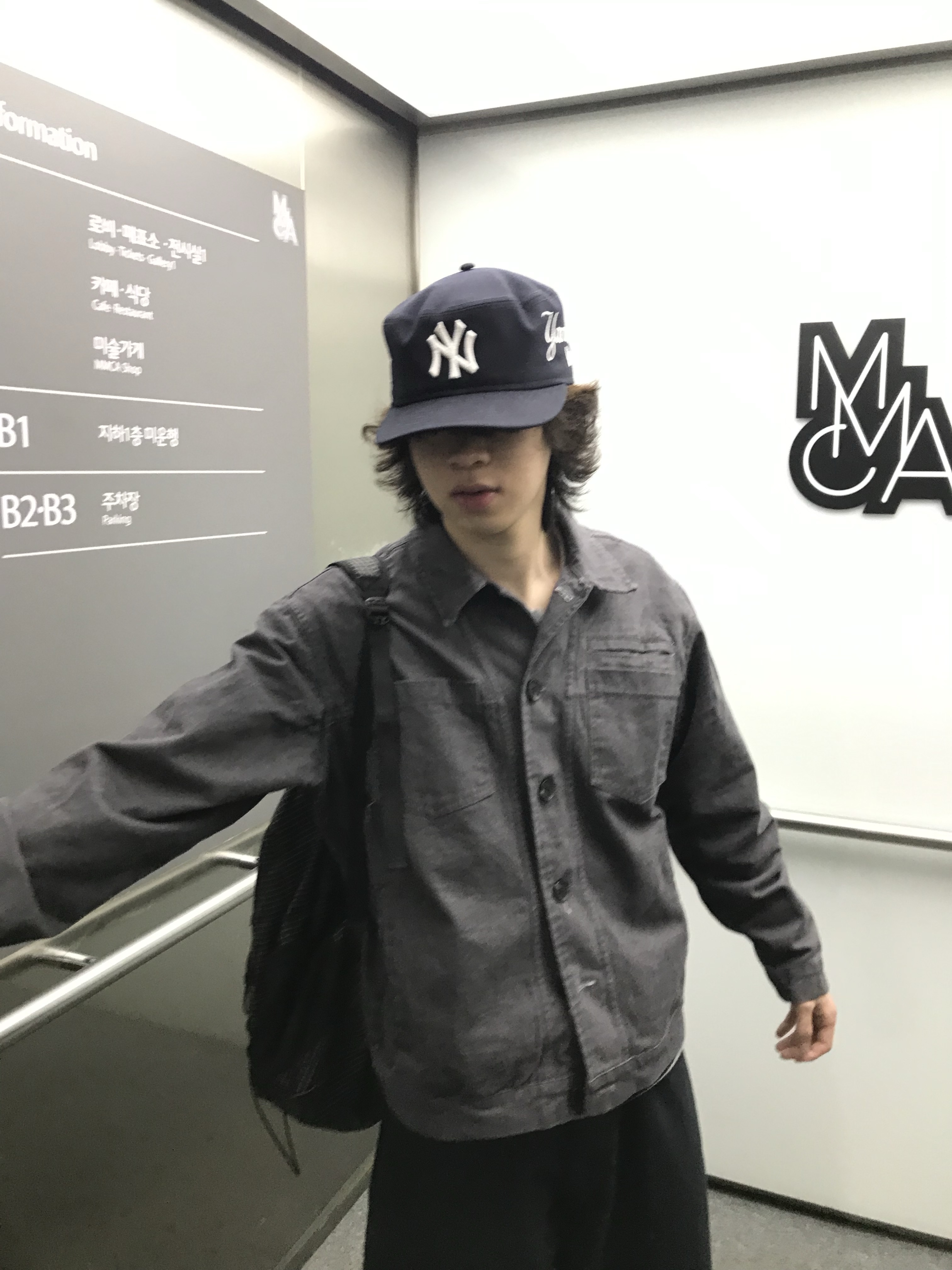 New Era MLB New York Yankees Pillbox Series Ball Cap Navy 착용 스타일 - 1