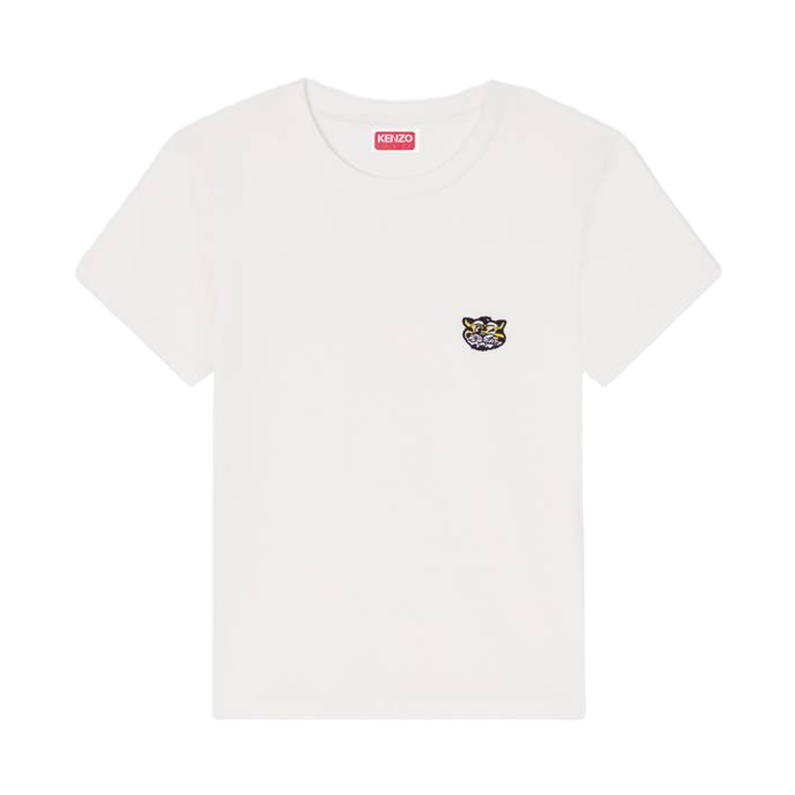 FG52TS2164SO-02 (W) Kenzo Wild Tiger Cotton Embroidered T-Shirt Off White