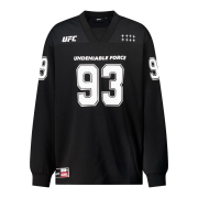 UFC SPORT Football Jersey Oversized Fit Long Sleeve Black