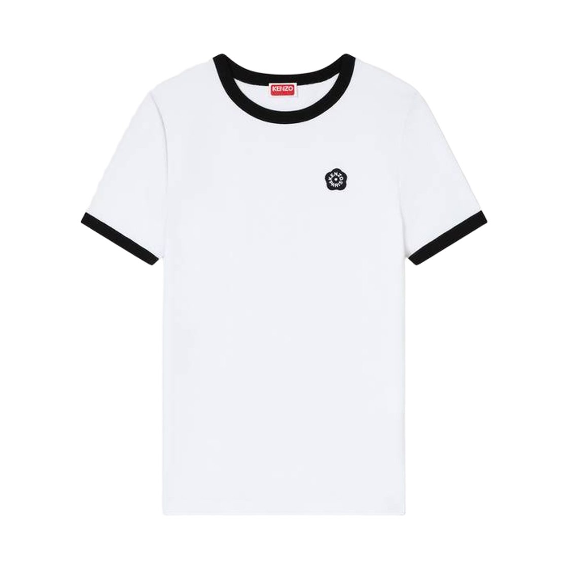 FG52TS2174SJ-01 (W) Kenzo Boke Flower 2.0 Cotton Embroidered T-Shirt White
