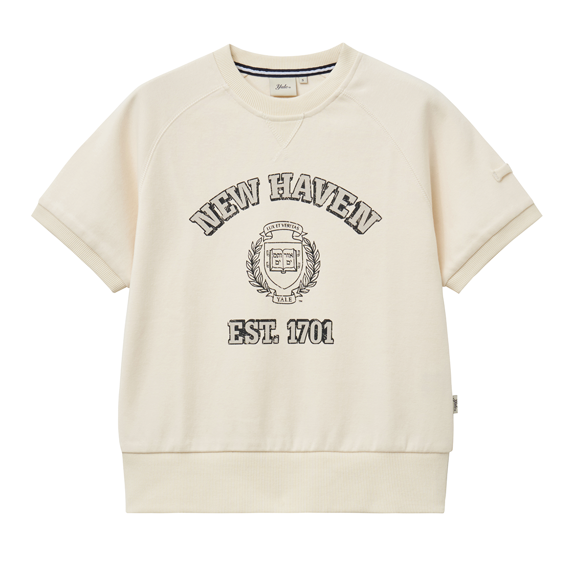 예일 우먼즈 소프트 터치 그래픽 스웻셔츠_크림(Yale Women’s Soft Touch Graphic Sweatshirt_Cream)