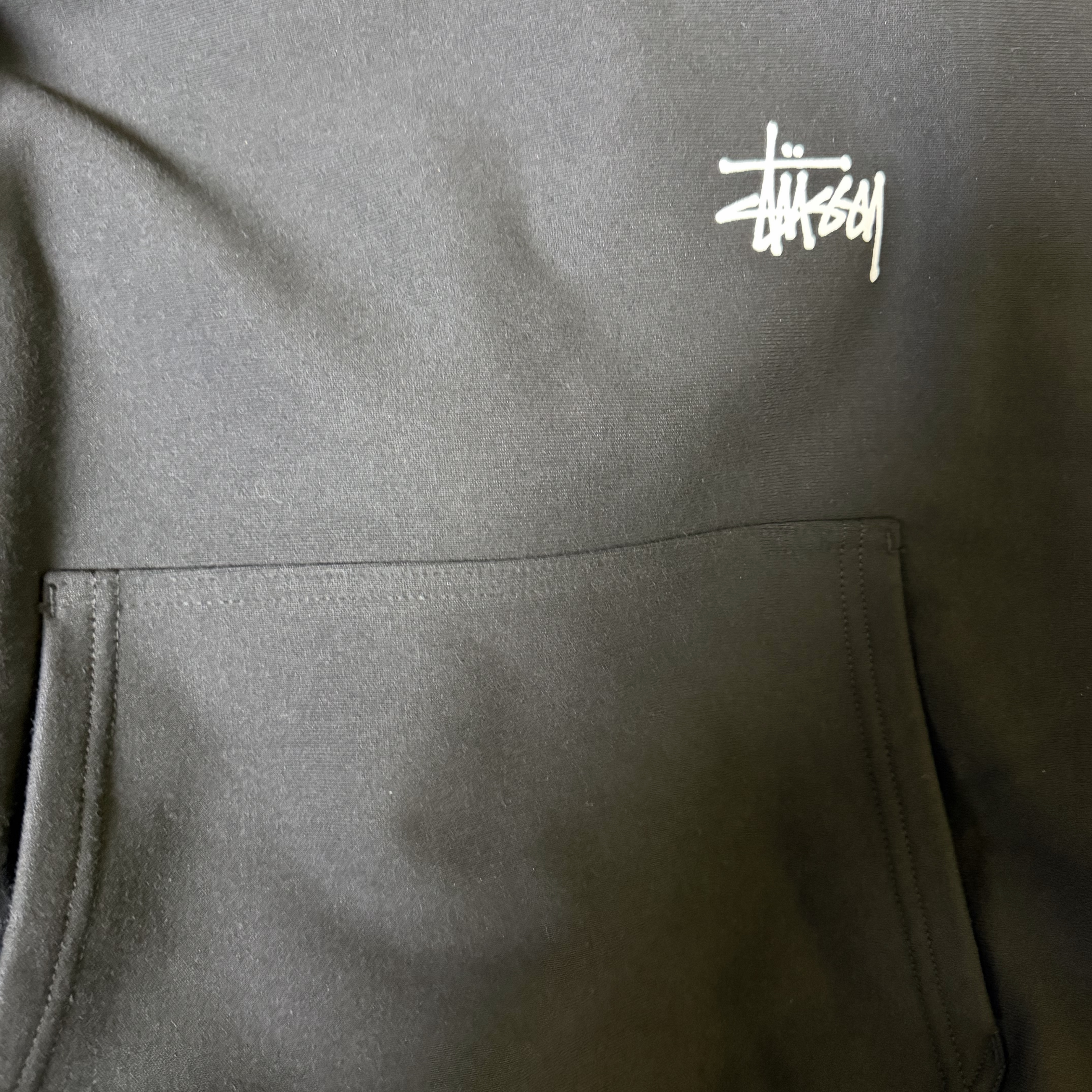 Stussy Basic Stussy Hoodie Black 착용 스타일