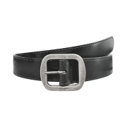 Undermycar MU.128 Original Logo Essential Leather Belt Silver / Black