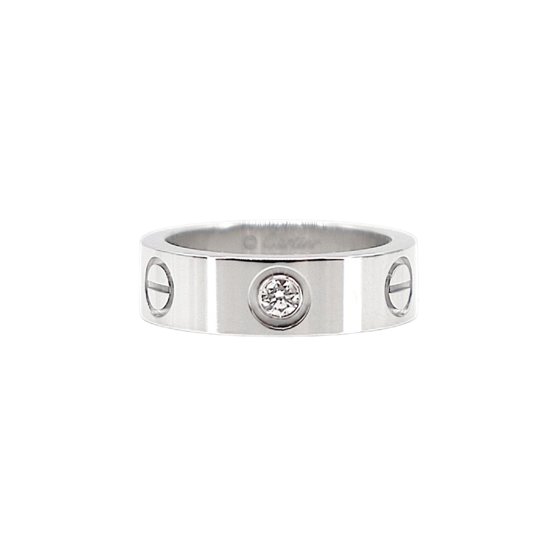 까르띠에 러브링 클래식 3P 다이아 화이트골드 50호(Cartier Love Ring Classic 3P Diamond White Gold Size 50) - 1