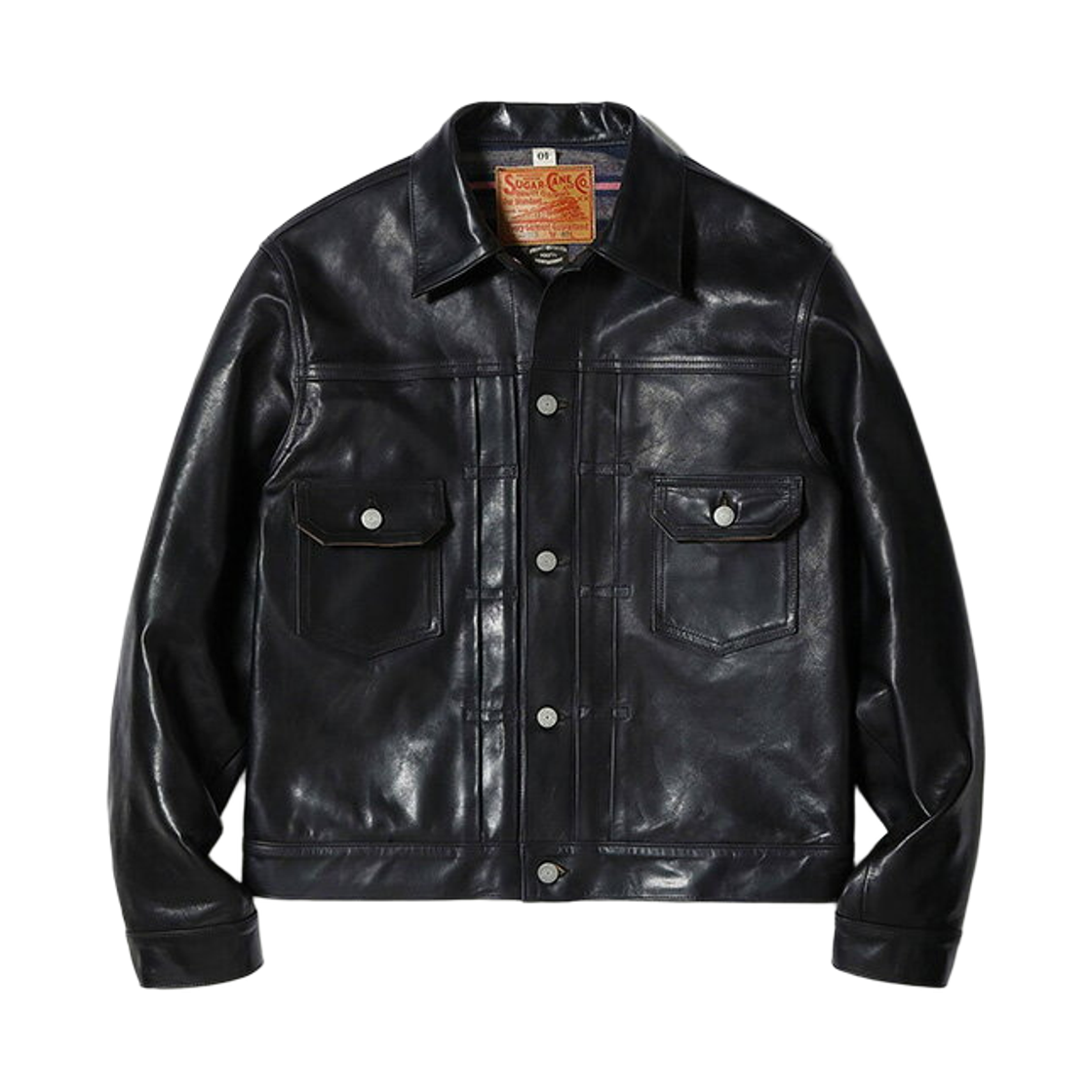 슈가 케인 홀스하이드 1953 모델 레더 자켓 블랙(Sugar Cane Horsehide 1953 Model Leather Jacket Black)