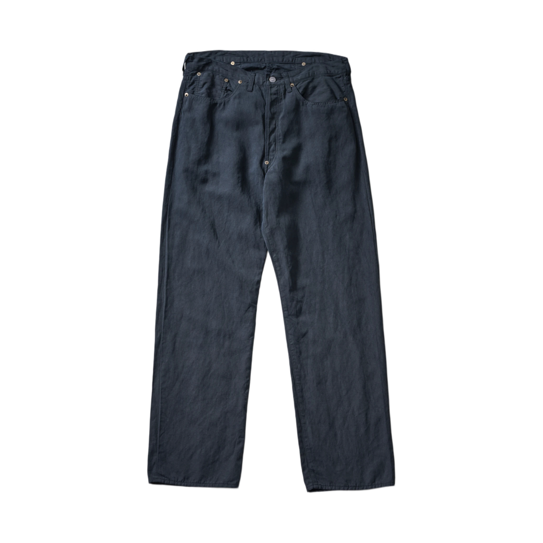 캡틴 선샤인 x 레이디 화이트 코튼 리넨 팬츠 차콜(Kaptain Sunshine x Lady White Cotton Linen Pant Charcoal)