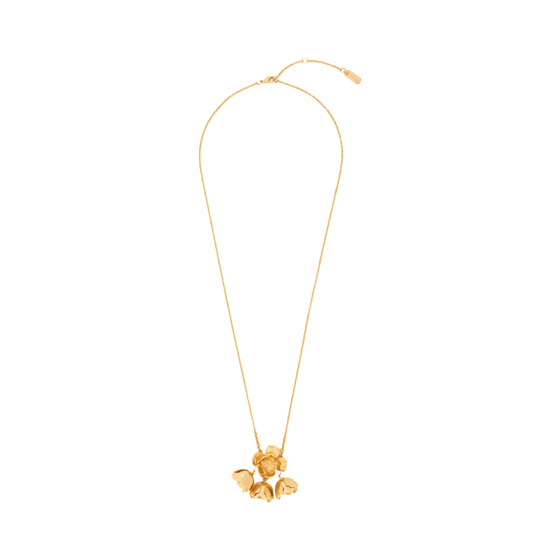 (W) 끌로에 부케 펜던트 네클리스 빈티지 골드((W) Chloe Bouquet Pendant Necklace Vintage Gold) - 1
