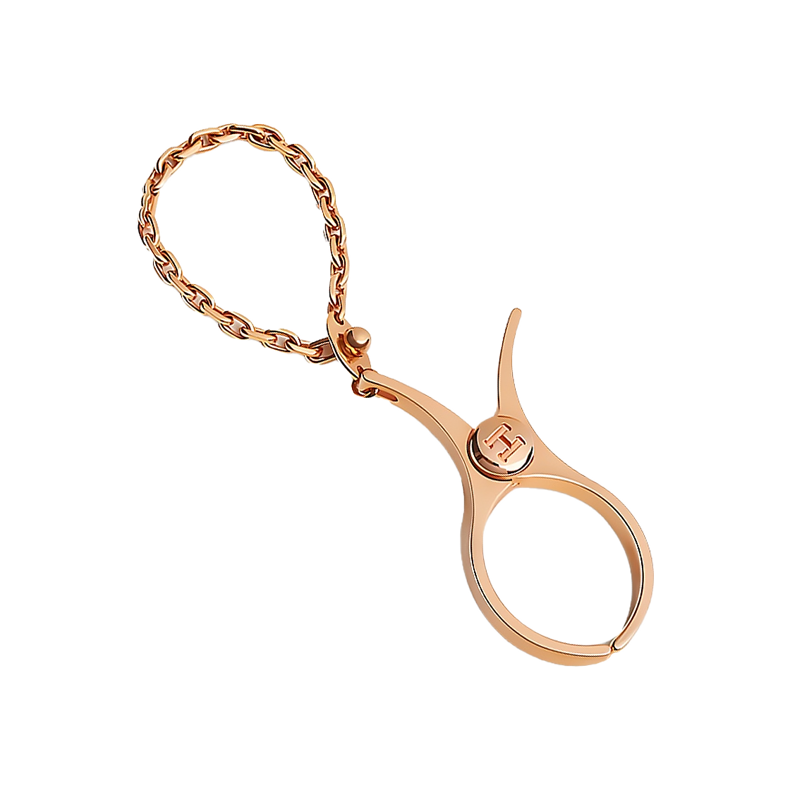ITBUEU7W2JWH Hermes Rose Gold Glove Holder H000833G OR
