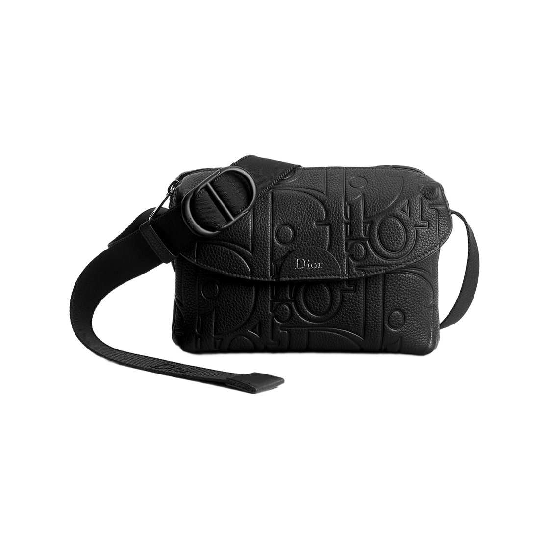 2DBCA653MLL-H00N Dior Mini Jet Zipped Strap Bag Dior Gravity Calfskin Black