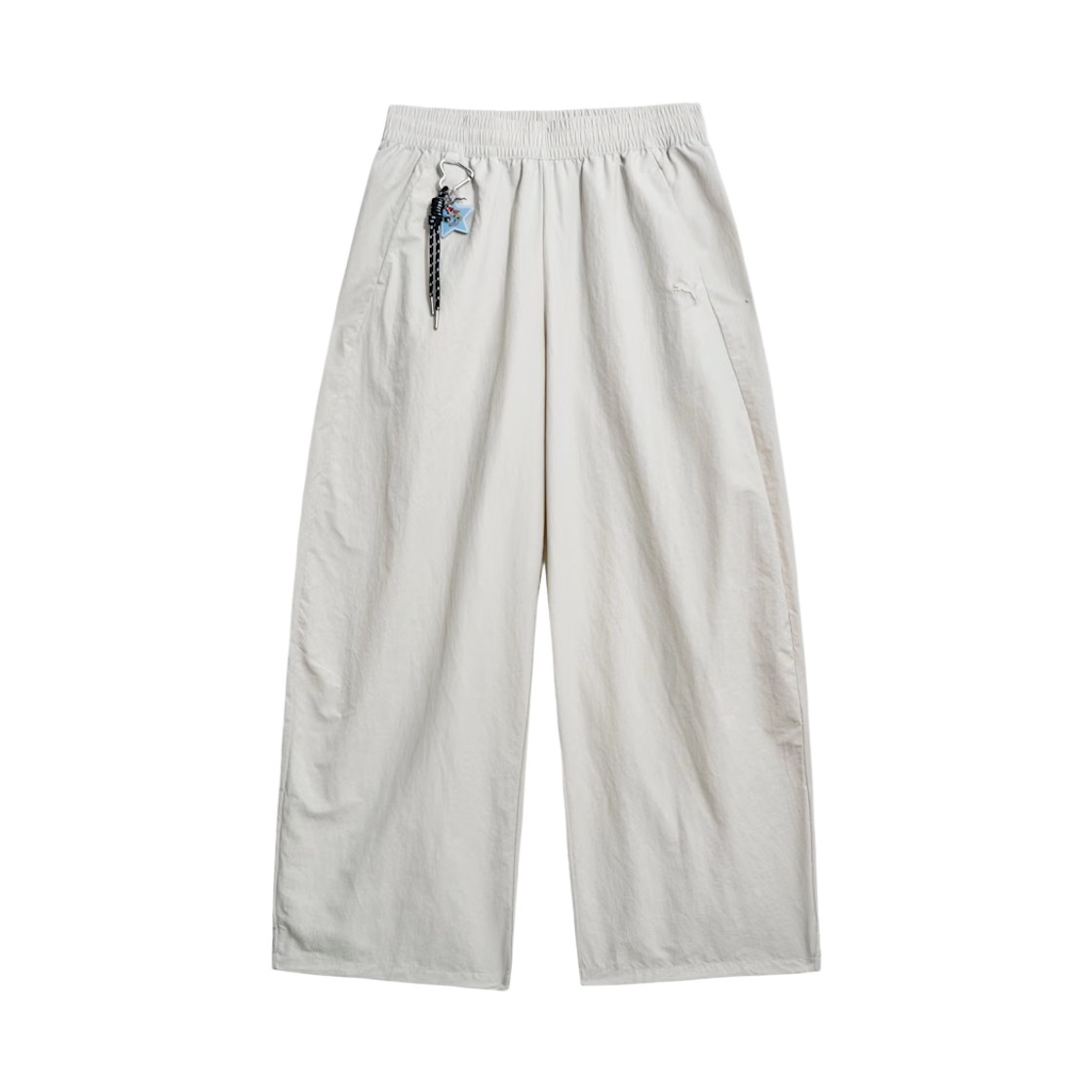 (W) 푸마 x 파워퍼프걸 우븐 팬츠 와이드 레그 세데이트 그레이((W) Puma x The Powerpuff Girls Woven Pants Wide Leg Sedate Gray)