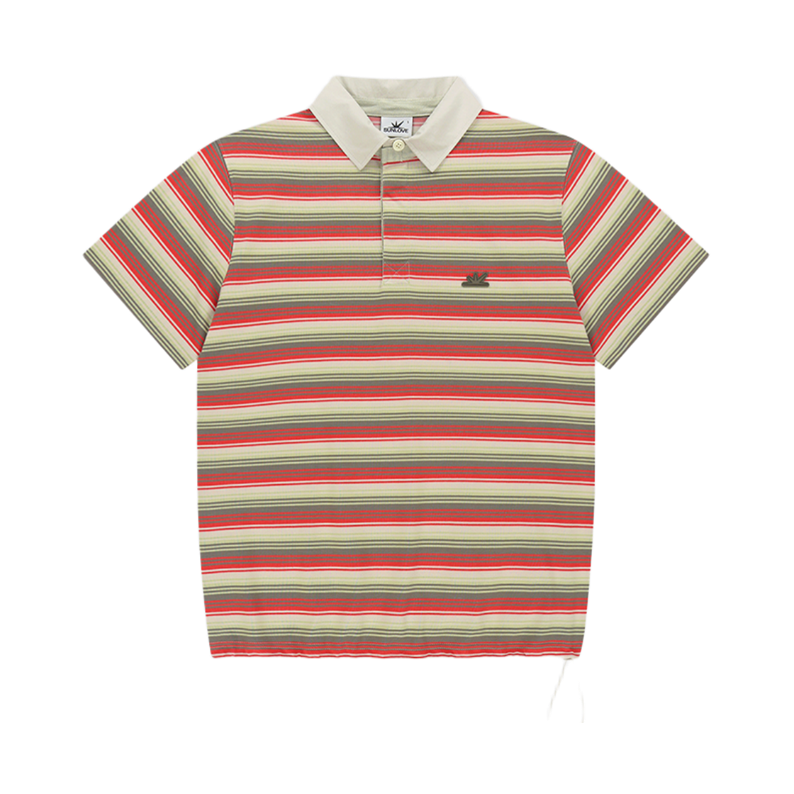 [트리플적립] 썬러브 스트라이프 캐디 폴로 레드([트리플적립] SUNLOVE Striped Caddie Polo Red) - 1