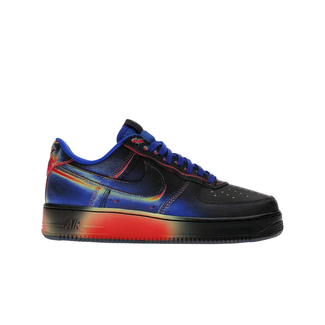 IB6834-001 Nike Air Force 1 Low Black Racer Blue