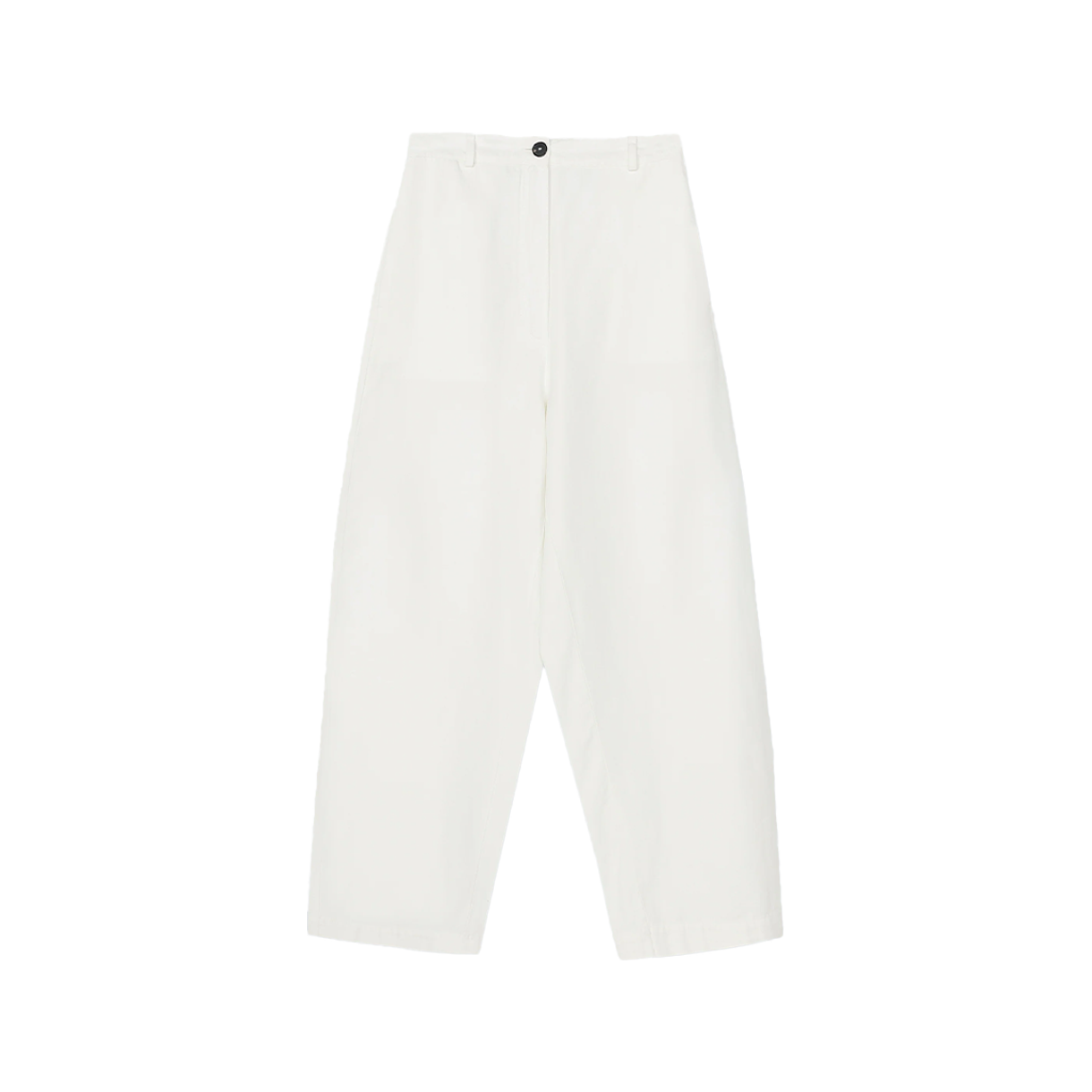 코데라 우먼 코튼 앤 린넨 커브드 팬츠 화이트 - 26SS(Cordera Women Cotton & Linen Curved Pants White - 26SS)