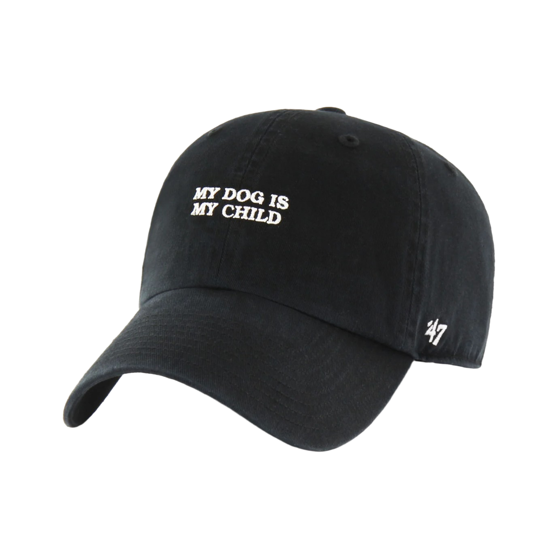 B-SRIC1411GWS-BKC 47 Brand My Dog Is My Child Base Runner 47 Clean Up Black