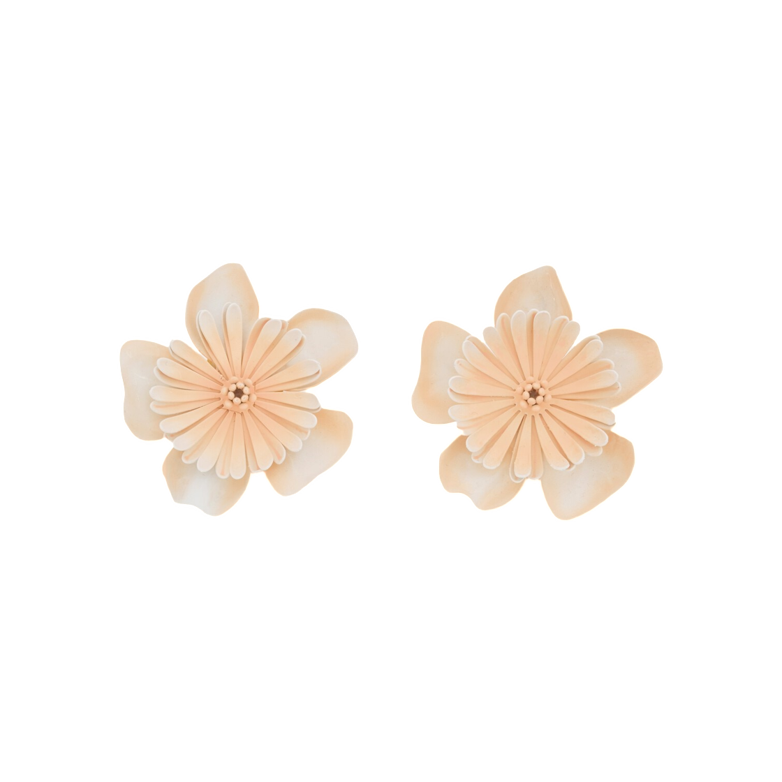(W) 끌로에 블룸 이어링 애프리콧 핑크((W) Chloe Bloom Earrings Apricot Pink)