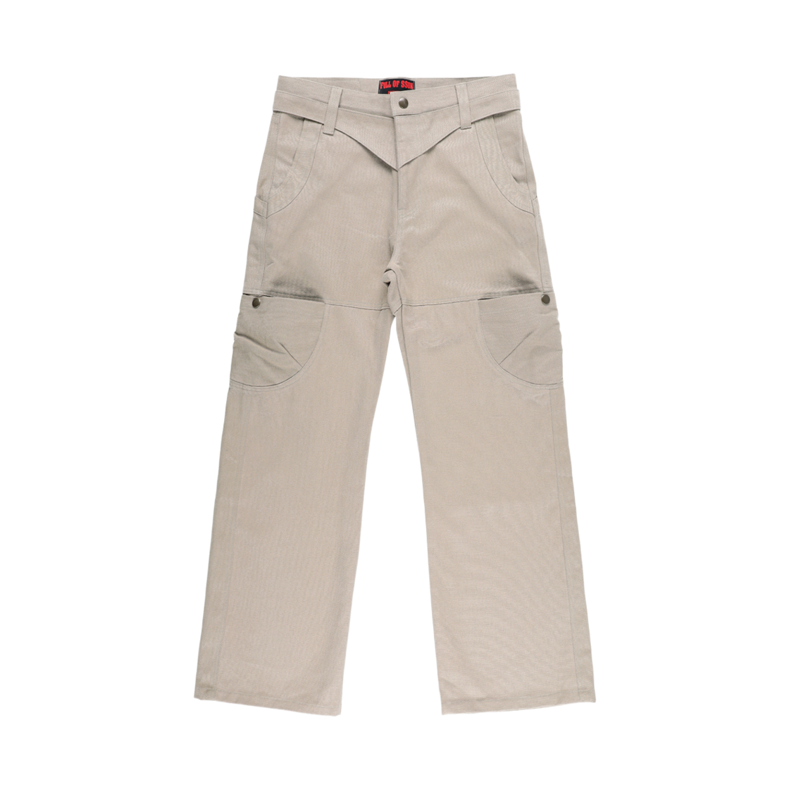 191260127 Full of Ssun Struct panel Cargo Pants Beige