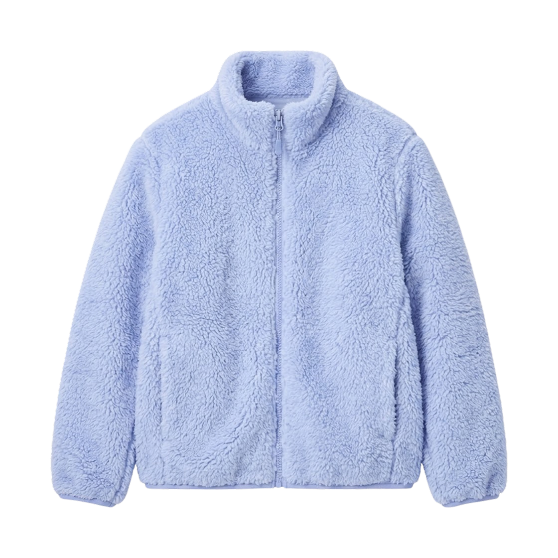 478168-62 (Kids) Uniqlo Furry Fleece Full Zip Jacket Blue - JP