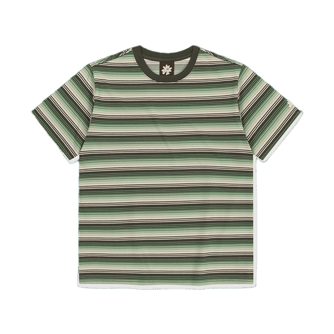 [트리플적립] 썬러브 스트라이프 올데이 티 그린([트리플적립] SUNLOVE Striped Allday Tee Green)