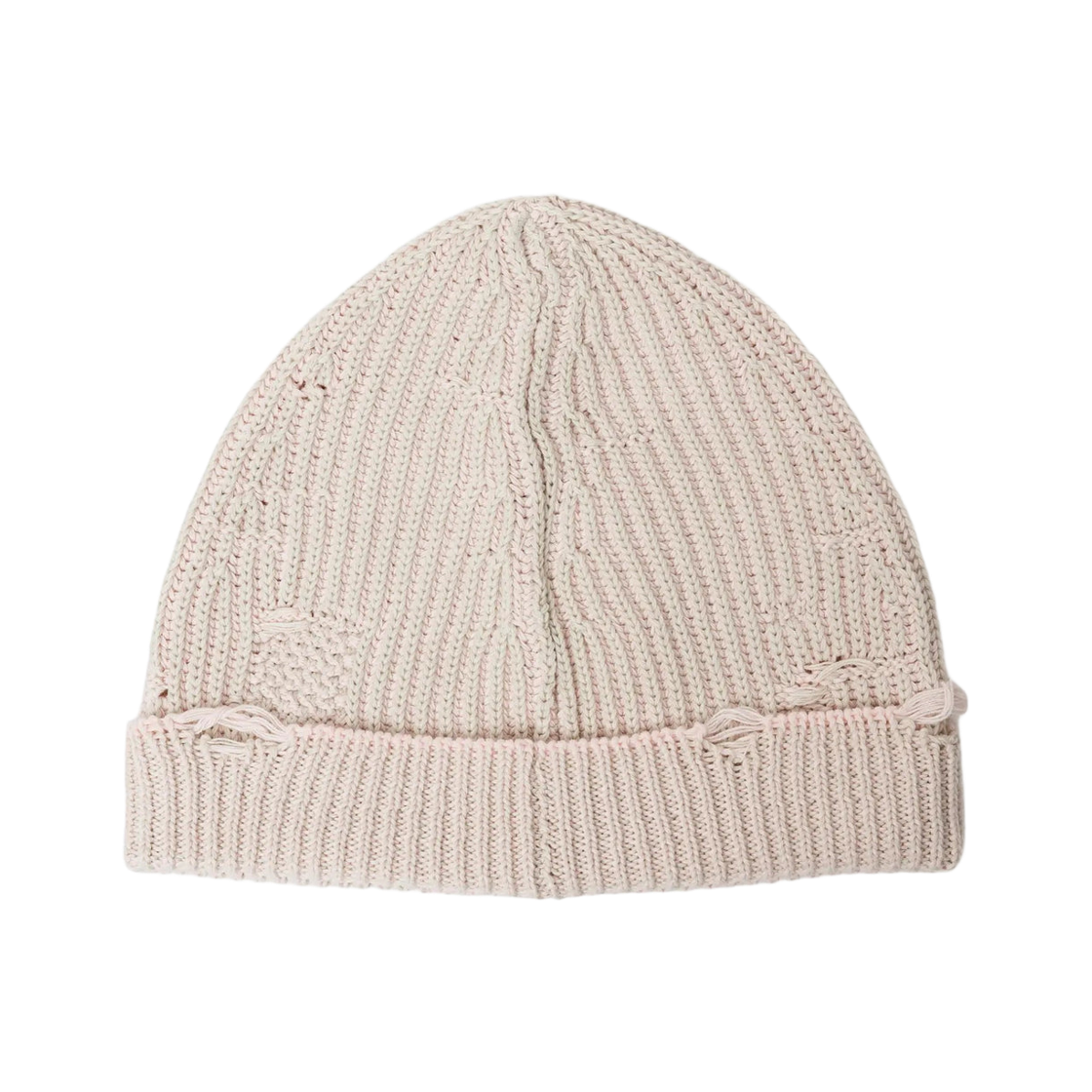 MM6 메종 마르지엘라 어멘디드 옵티컬 립 비니 라이트 그레이 로즈(MM6 Maison Margiela Amended Optical Rib Beanie Light Grey Rose) - 2