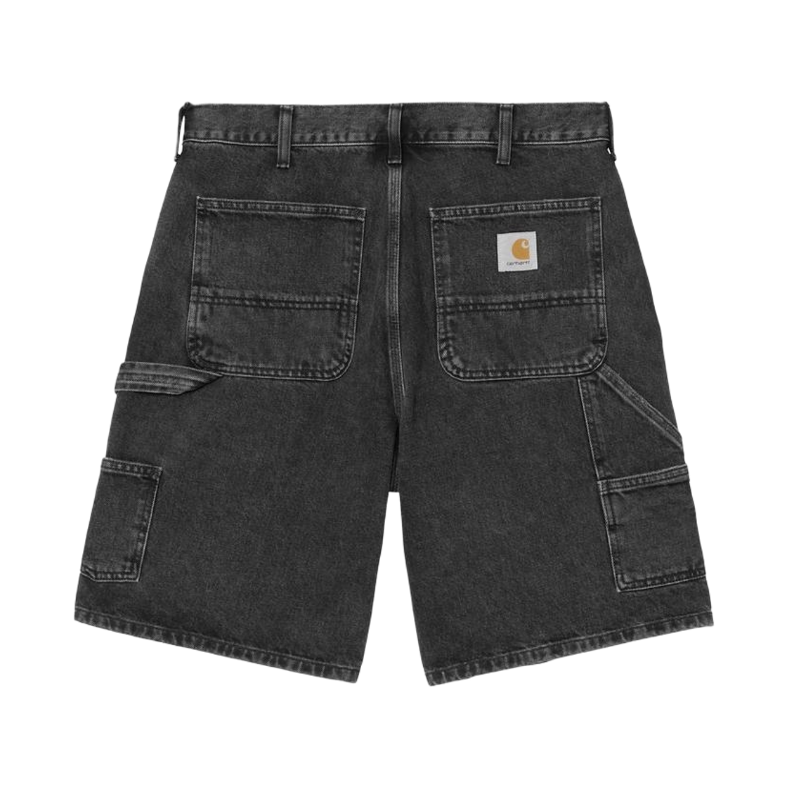 칼하트 WIP 더블 니 쇼츠 블랙 스톤 워시드(Carhartt WIP Double Knee Shorts Black Stone Washed) - 2
