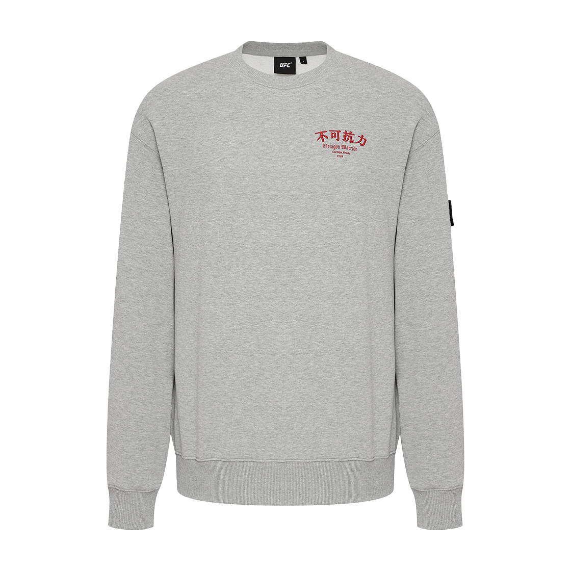 유에프씨 스포츠 불가항력 릴렉스핏 맨투맨 멜란지 그레이 U2SWX1302MG(UFC SPORT Undeniable Force Relaxed Fit Sweatshirt Melange Grey) - 3