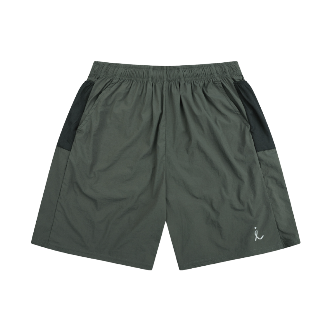 레인레임 사이드 메쉬 포켓 러닝 반바지 카키(lainlame Side-Mesh Short Running Pants Khaki) - 1