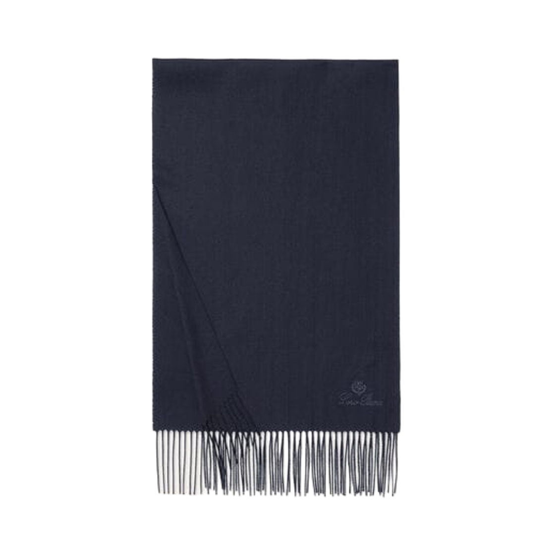 FAP1950-W000 Loro Piana Leggera Grande Unita Cashmere Scarf Blue Navy