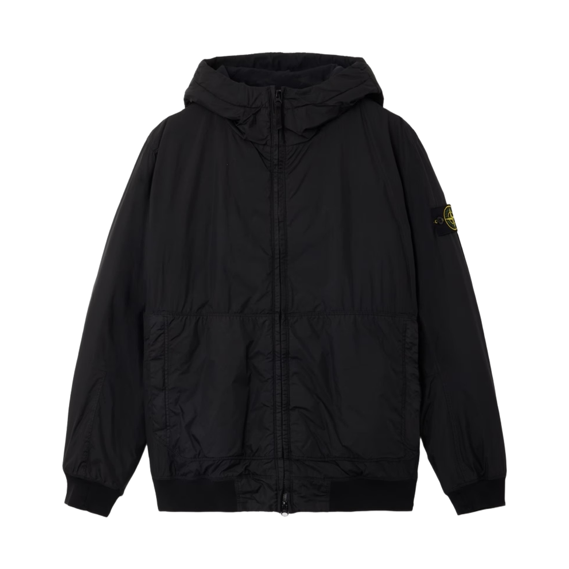 L1S1541001-10S0A23-V0029 Stone Island 4100110 Crinkle Reps NY Hooded Jacket with Wind Resistance and Anti Drop Black - 26SS
