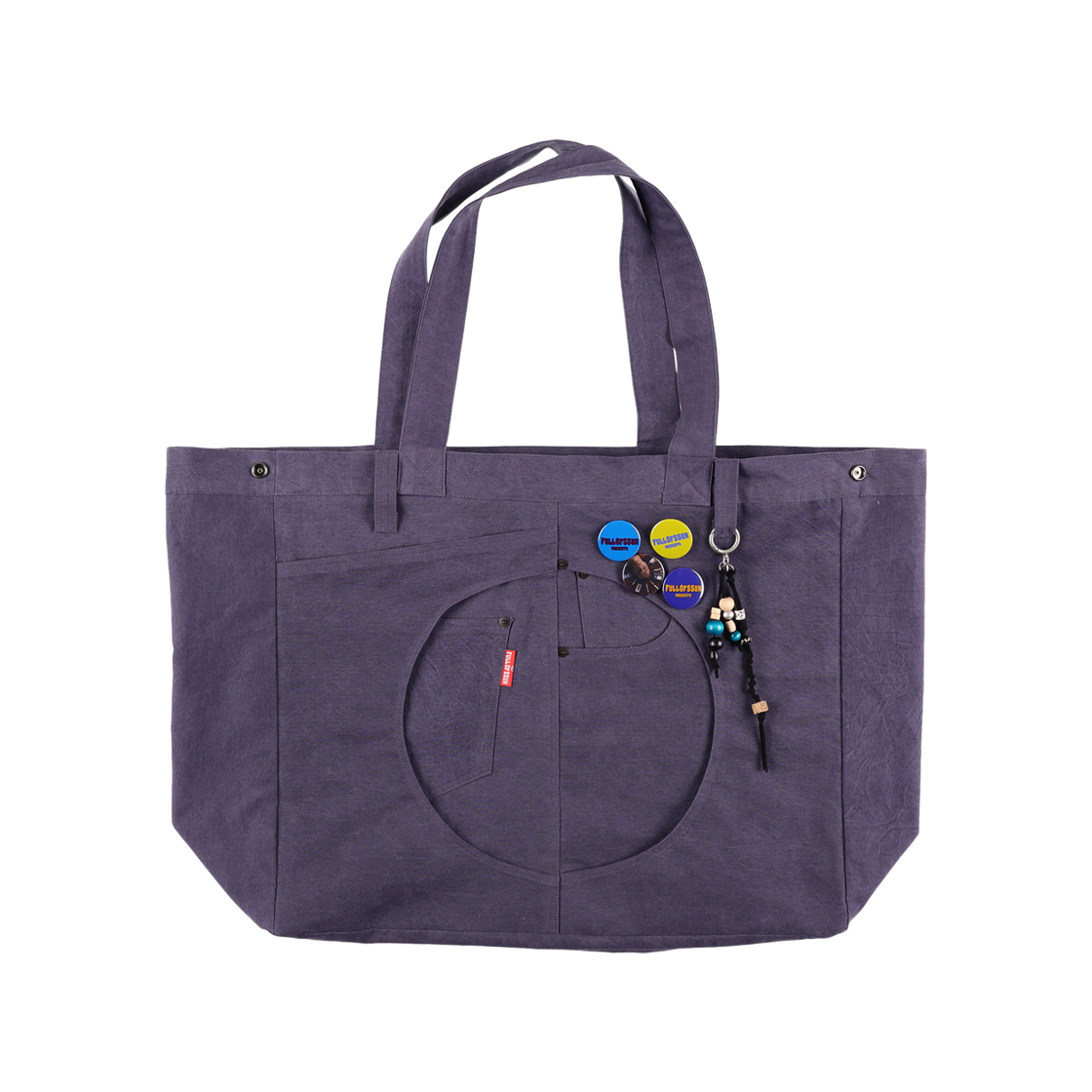 191260131 Full of Ssun Circle Canvas Tote Bag Navy