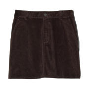 (W) Uniqlo x Comptoir des Cotonniers Corduroy Mini Skirt Dark Brown