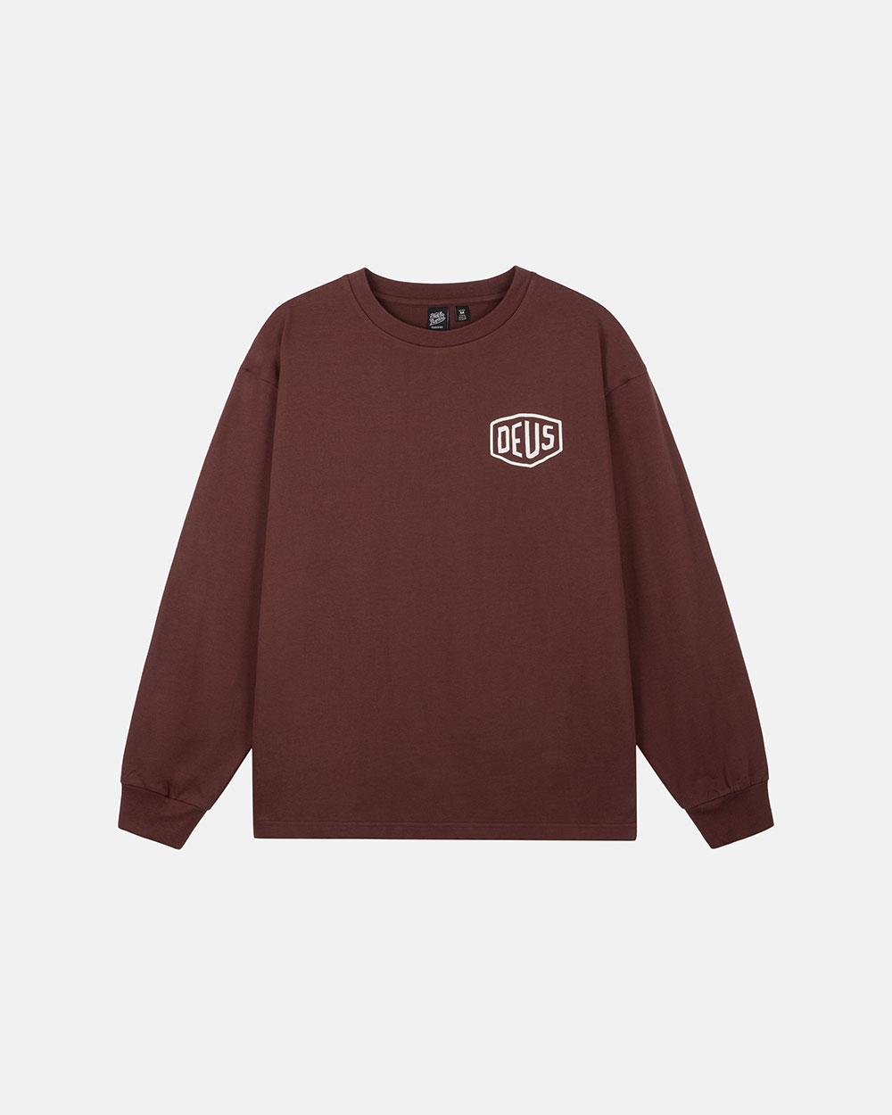 [6% 적립] 데우스 엑스 마키나 보르도 컬리지 어드레스 롱슬리브 티 버건디([6% 적립] Deus Ex Machina Bordeaux College Address Ls Tee Burgundy) - 2