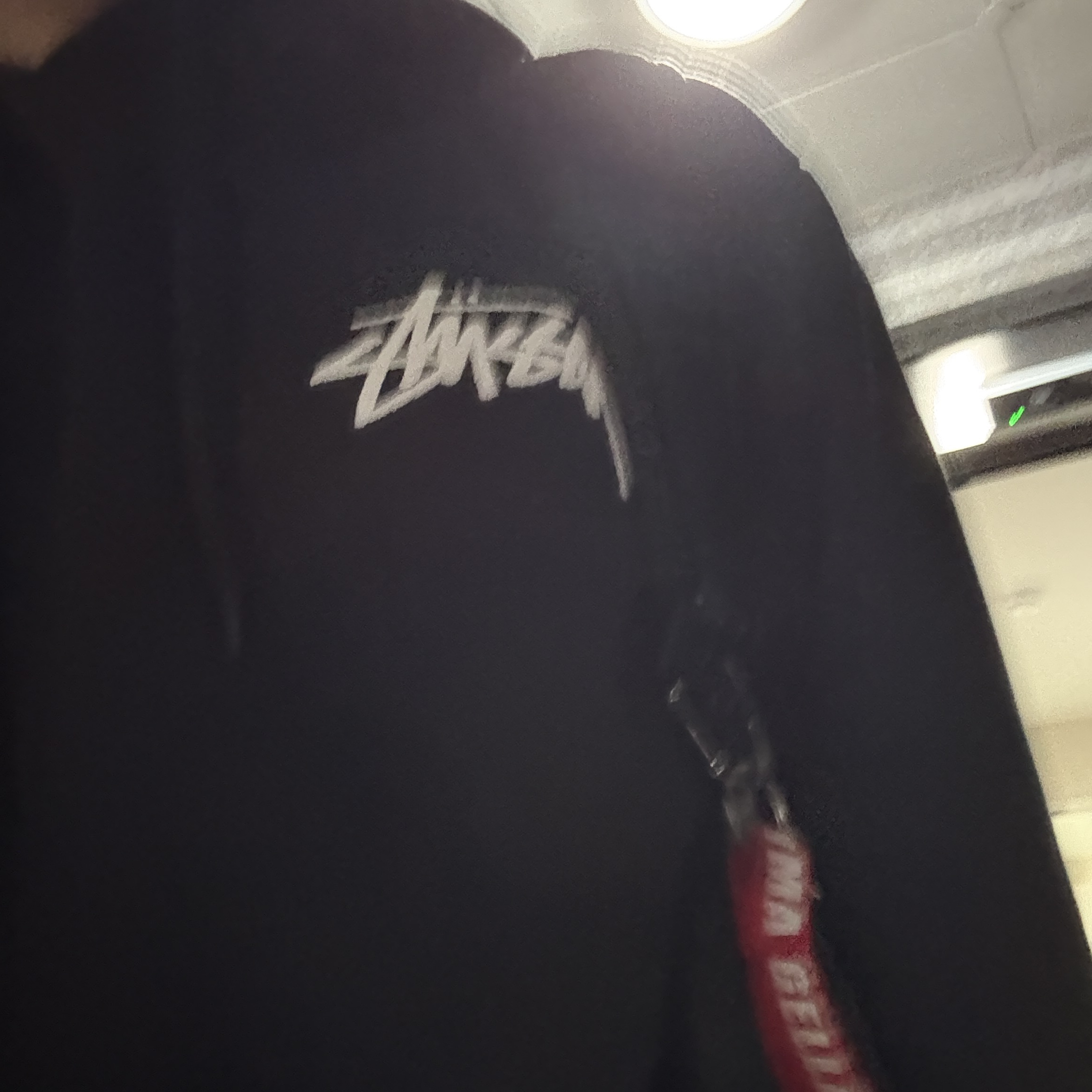 Stussy Basic Stussy Hoodie Black 착용 스타일