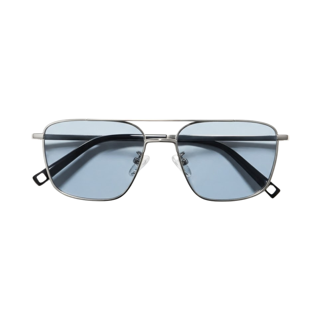481641-60 Uniqlo Metal Double Bridge Sunglasses Light Blue