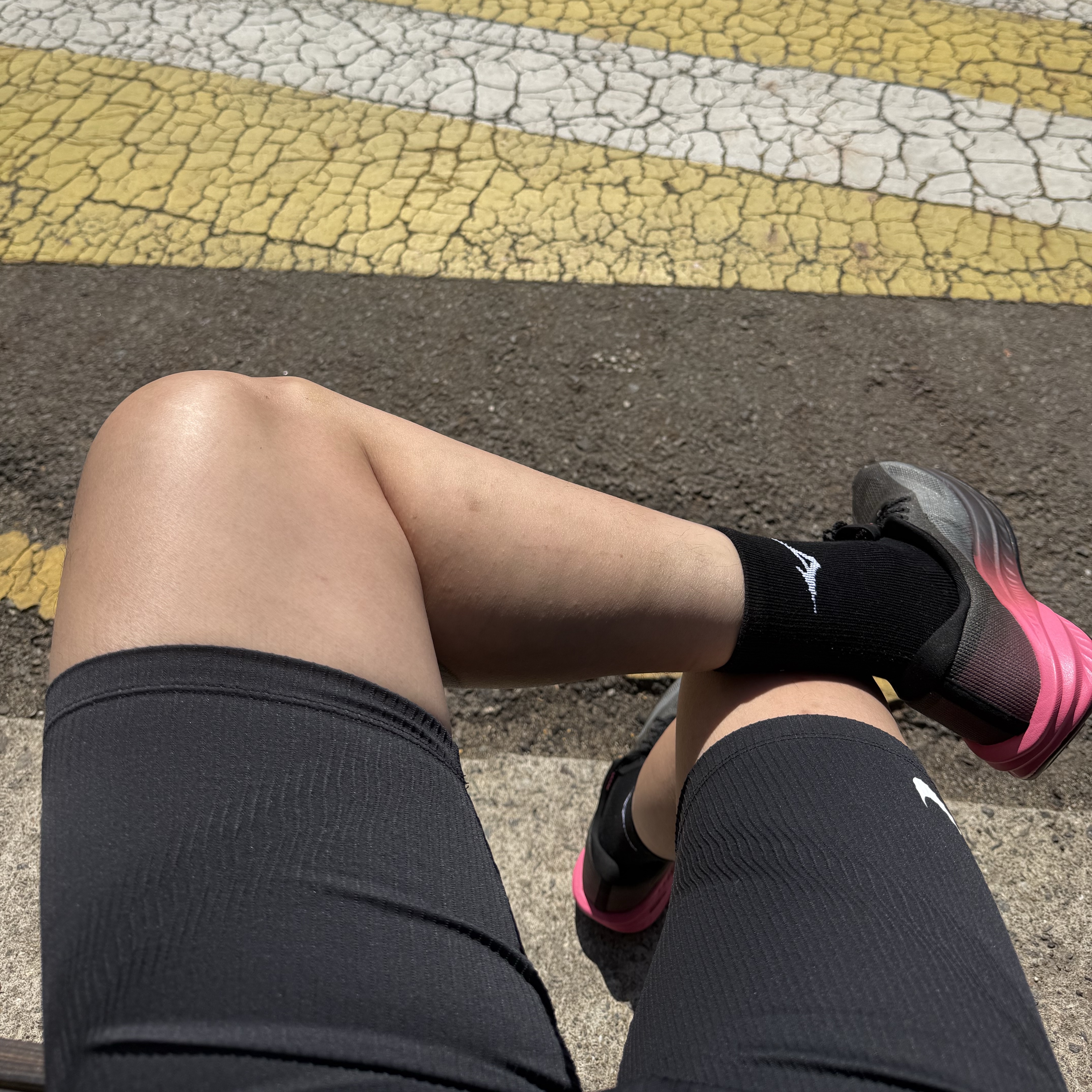 Nike Dri-Fit ADV Aeroswift Running Half Tights Black - Asia 착용 스타일