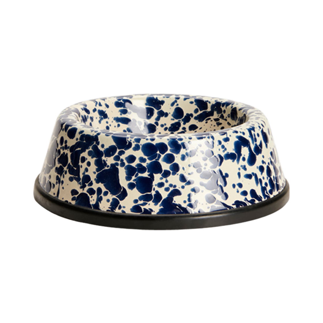 D64NVM CROW CANYON D64 Small Pet Bowl Navy Marble