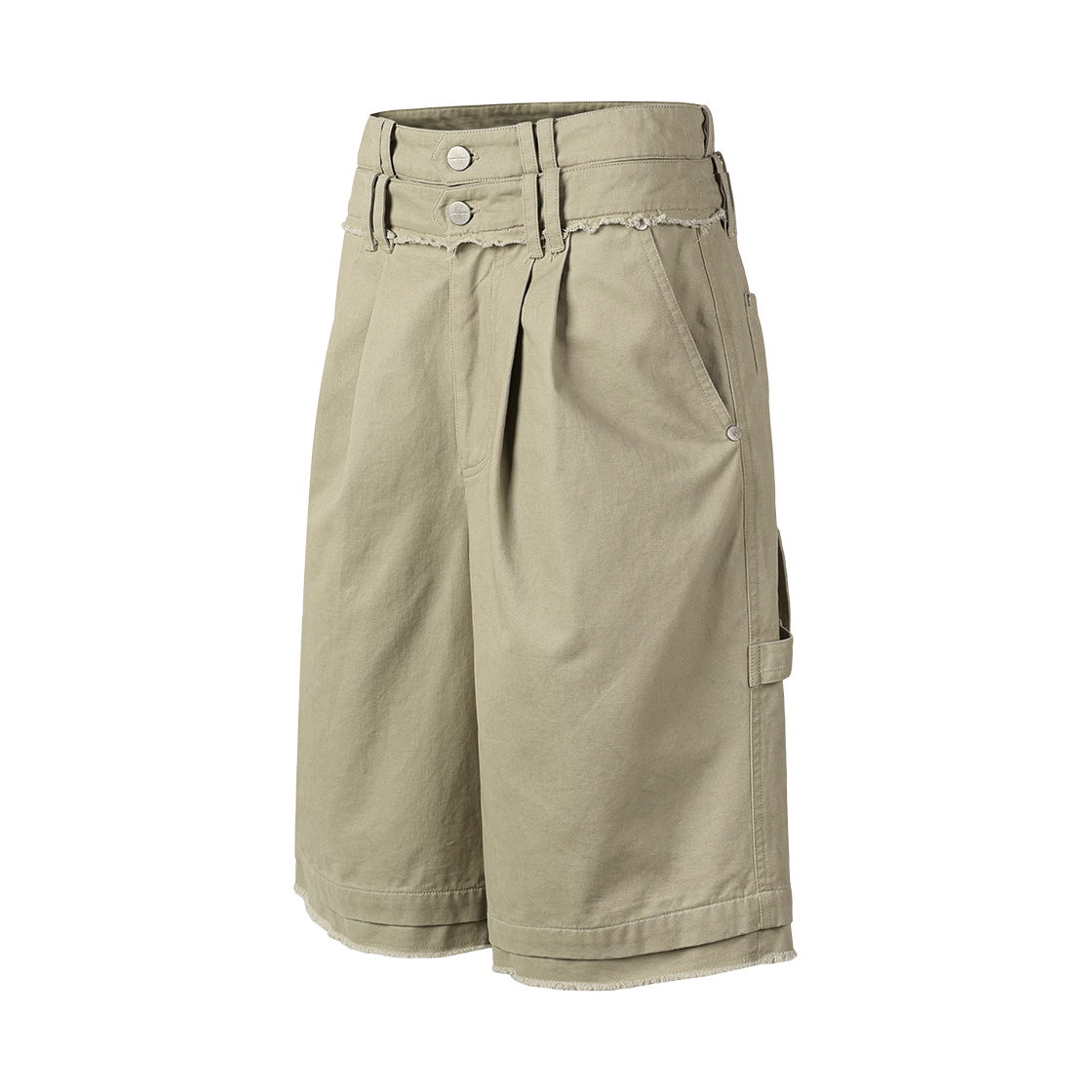 더바이닐하우스 더블 레이어드 쇼츠 베이지(Thevinylhouse Double Layered Shorts Beige) - 2