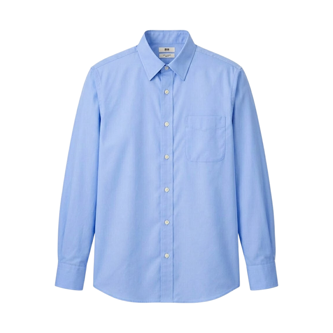 유니클로 슈퍼 논 아이언 저지 셔츠 레귤러 칼라 블루 - JP(Uniqlo Super Non Iron Jersey Shirt Regular Collar Blue - JP)