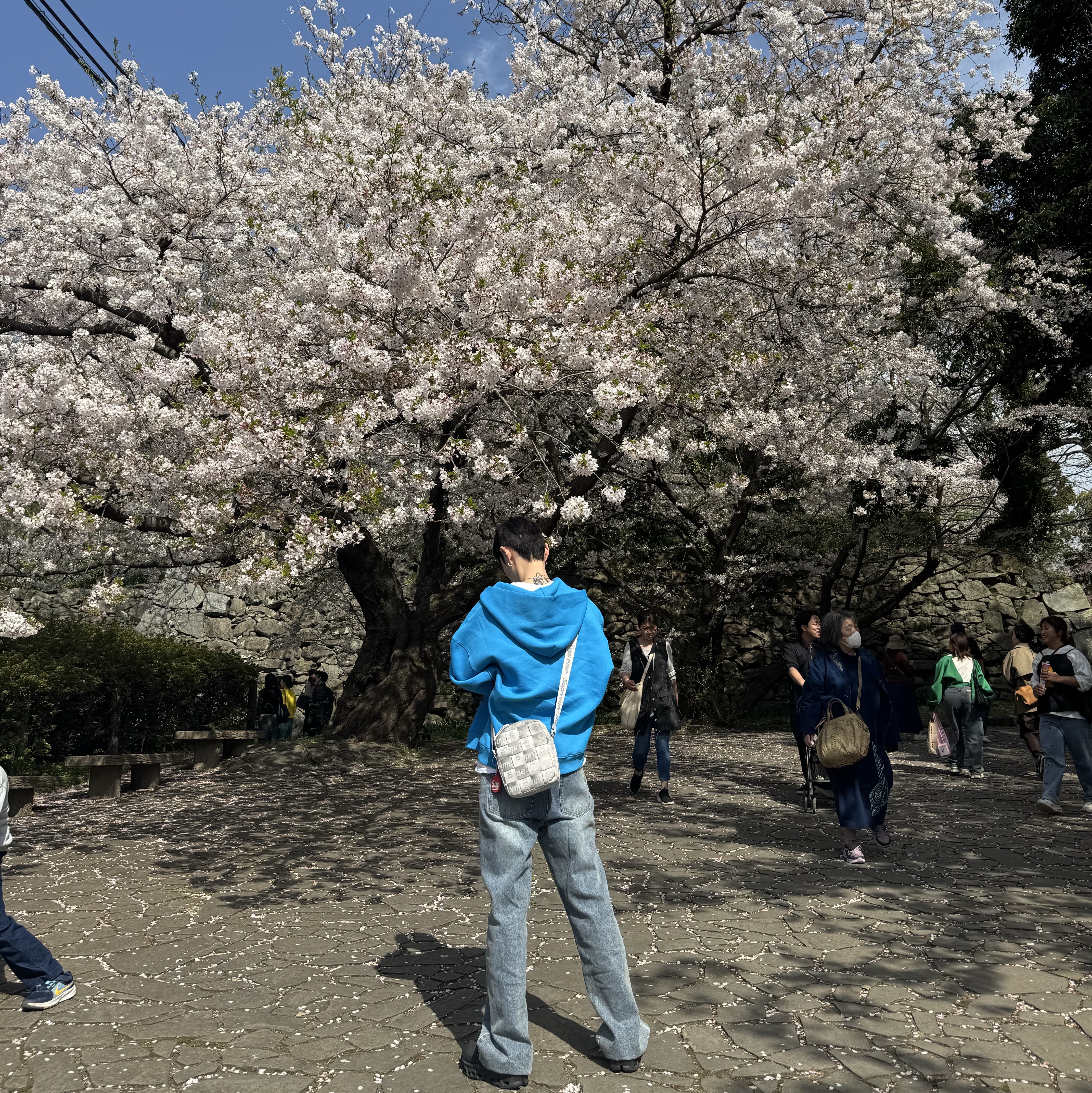 STU Hoodie Zip-Up In Blue, On Running x Post Archive Faction (Paf) Cloudmonster 2 Black Magnet 착용 스타일