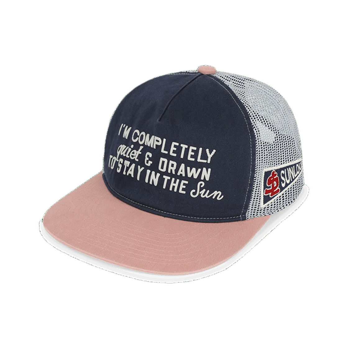[트리플적립] 썬러브 콰이어트 메쉬 트러커 캡 네이비([트리플적립] SUNLOVE Quiet Mesh Trucker Cap Navy)