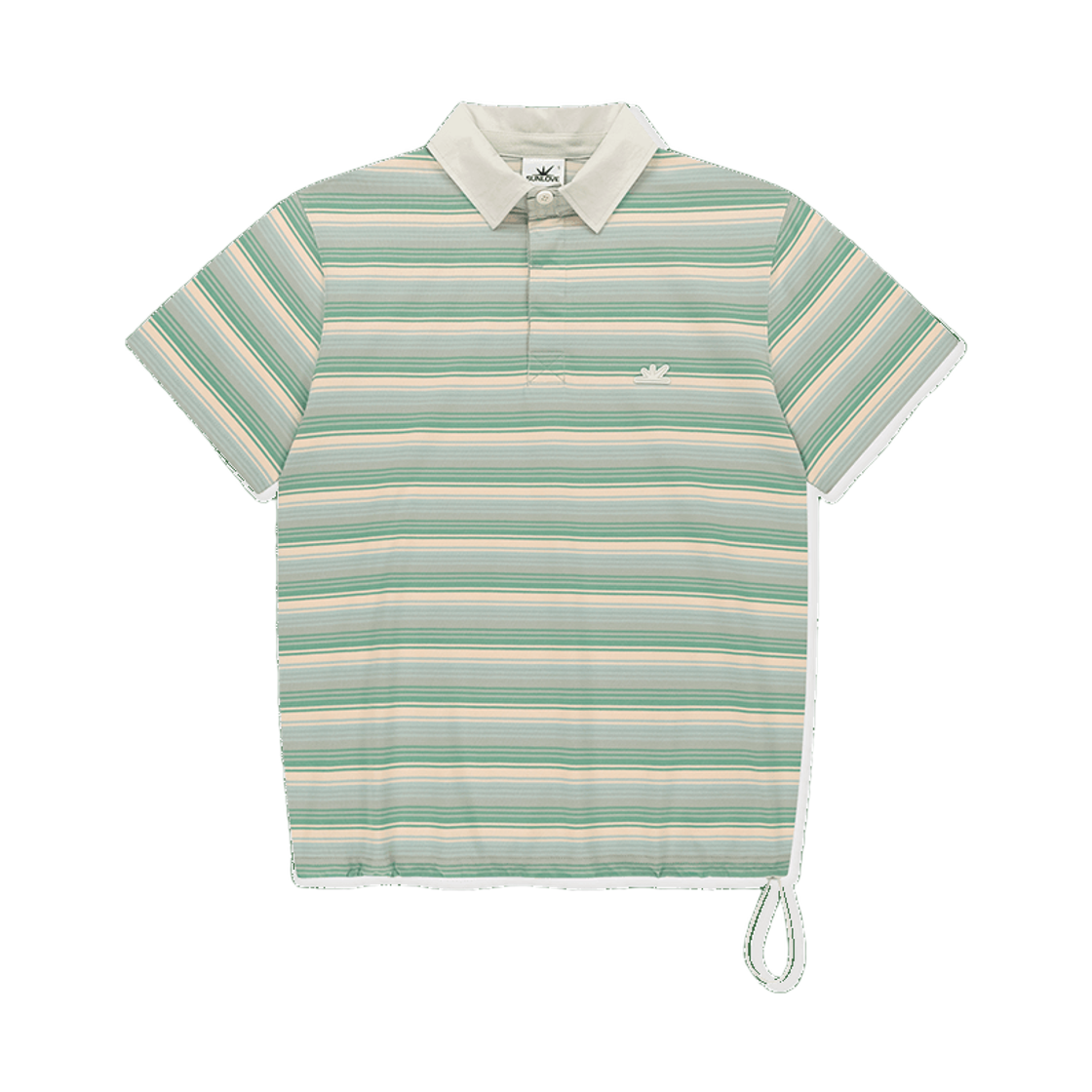 [트리플적립] 썬러브 스트라이프 캐디 폴로 그레이([트리플적립] SUNLOVE Striped Caddie Polo Grey) - 1