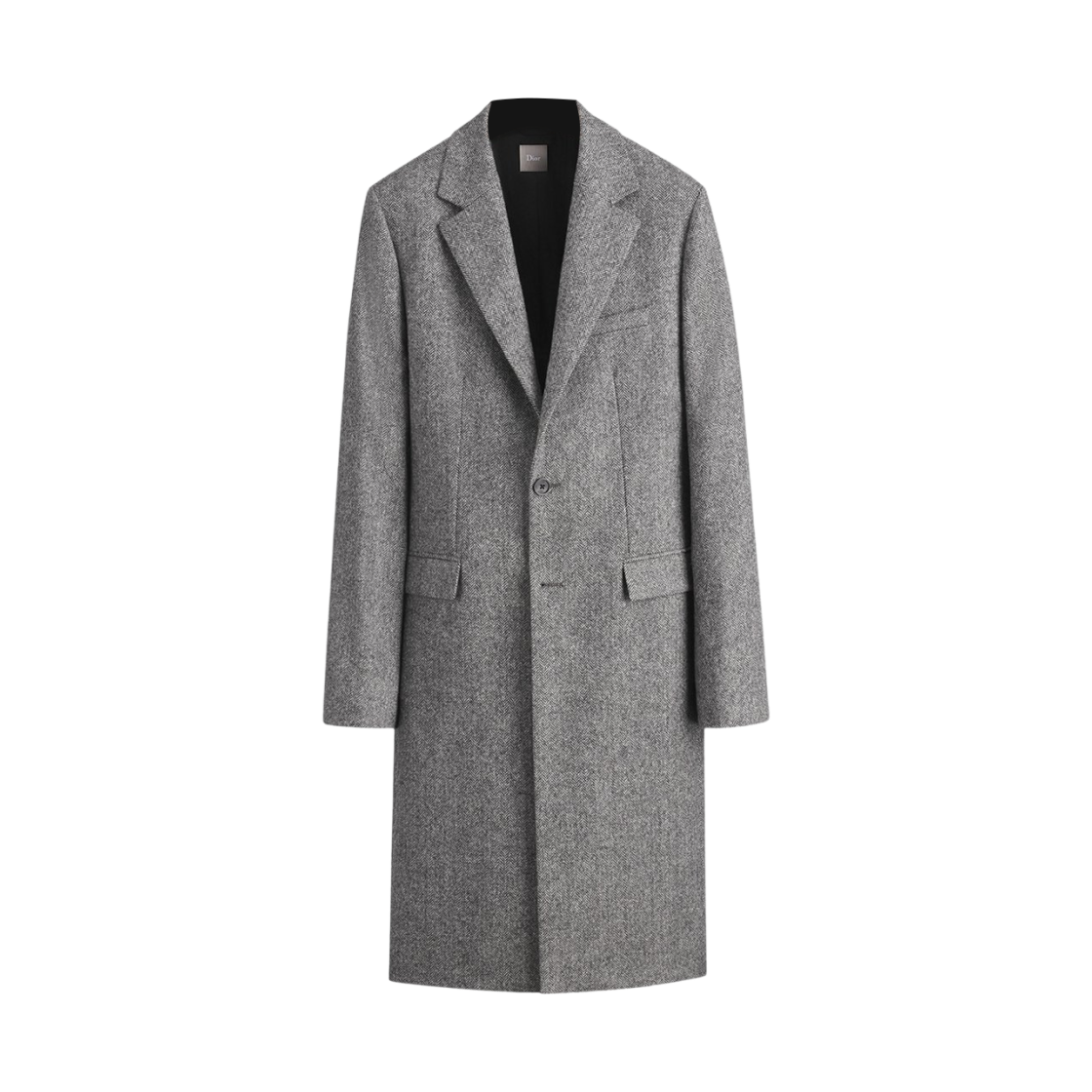디올 헤링본 버진 울 클래식 코트 그레이(Dior Herringbone Virgin Wool Classic Coat Gray) - 1
