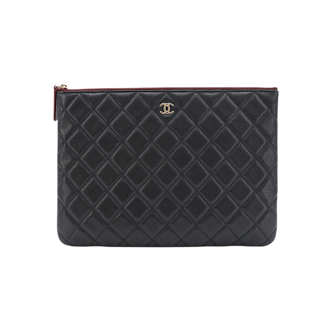 ITDMDKJDIIR3 Chanel Classic New Medium Caviar Clutch 31 Series