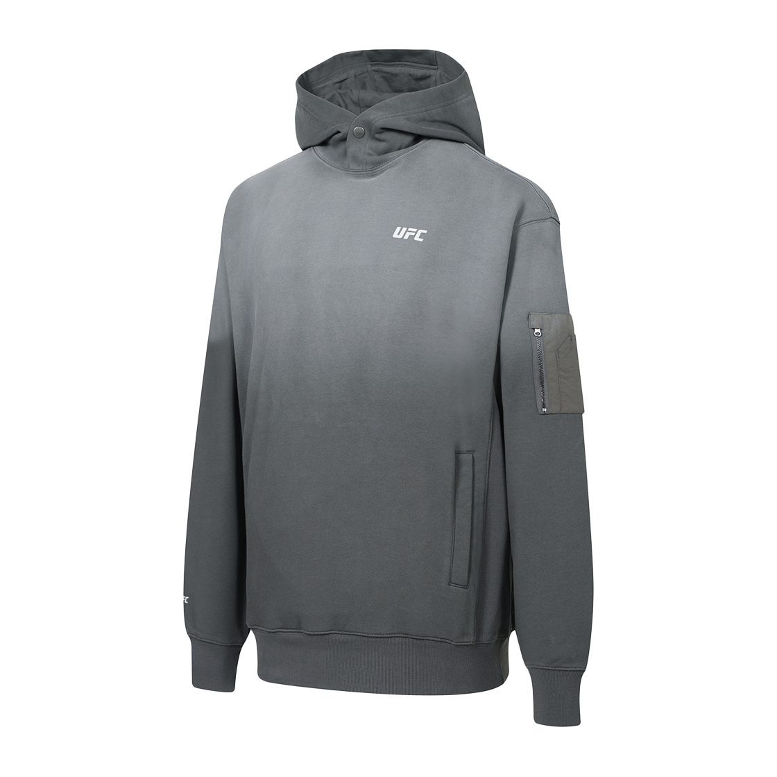 유에프씨 스포츠 다잉 릴렉스핏 후드티 챠콜 U2HDX1307CH(UFC SPORT Dyeing Relaxed Fit Hoodie Charcoal) - 2